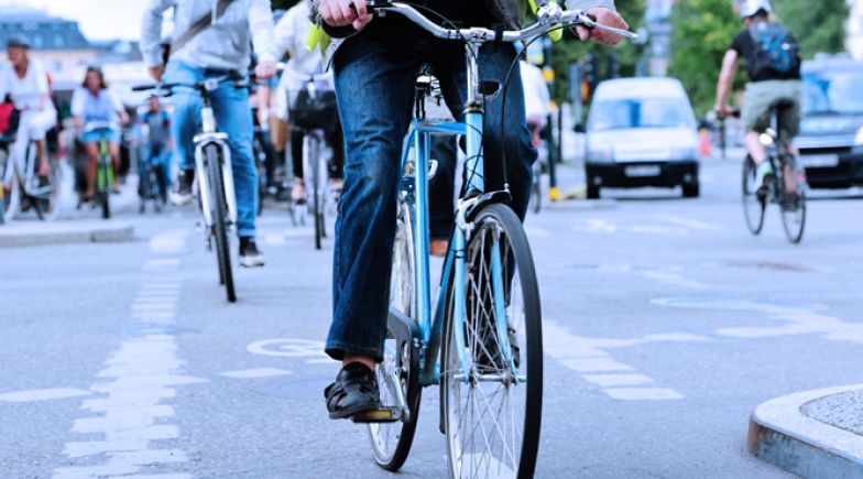 Person on a bike